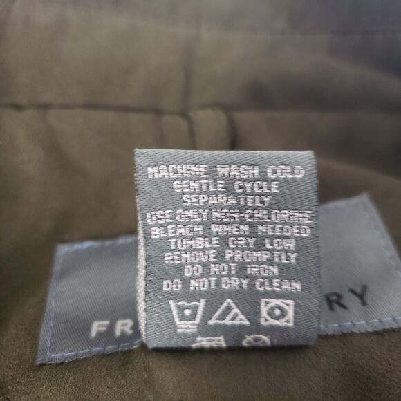 Free Country Mens Jacket Size XL Green Faux Suede Bomber Full Zip Lined Pockets - Picture 8 of 11